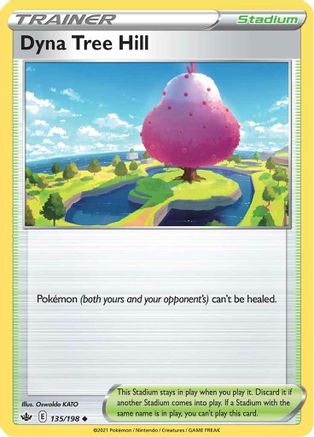 Dyna Tree Hill (135) Reverse Holofoil - Chilling Reign