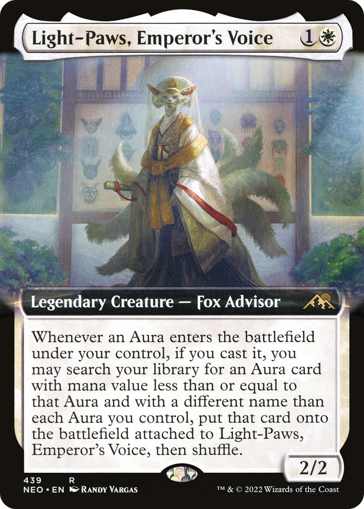 Light-Paws, Emperor's Voice (Extended Art) (439) - Kamigawa: Neon Dynasty