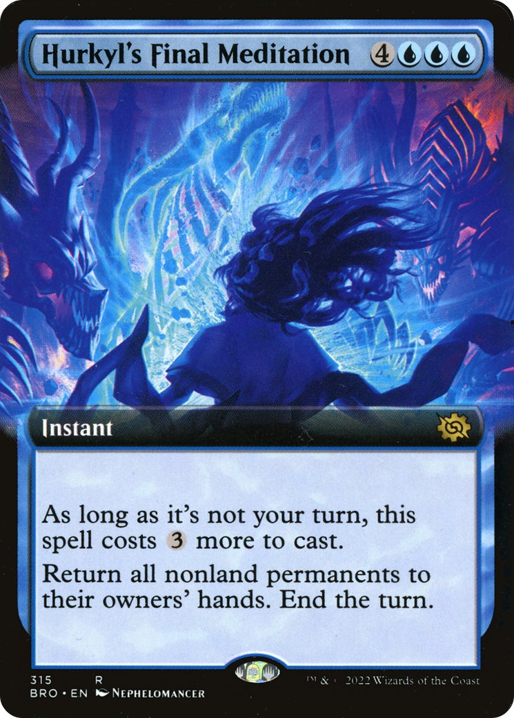 Hurkyl's Final Meditation (Extended Art) (315) Foil - The Brothers' War