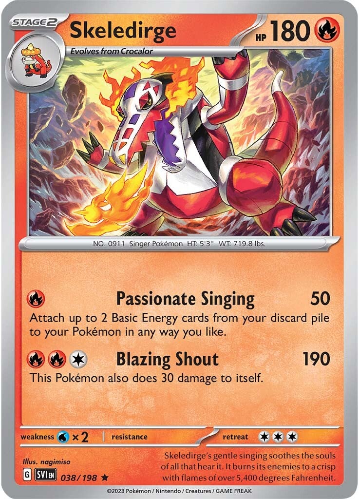 Skeledirge (038/198) [Scarlet & Violet: Base Set] | Silver Goblin