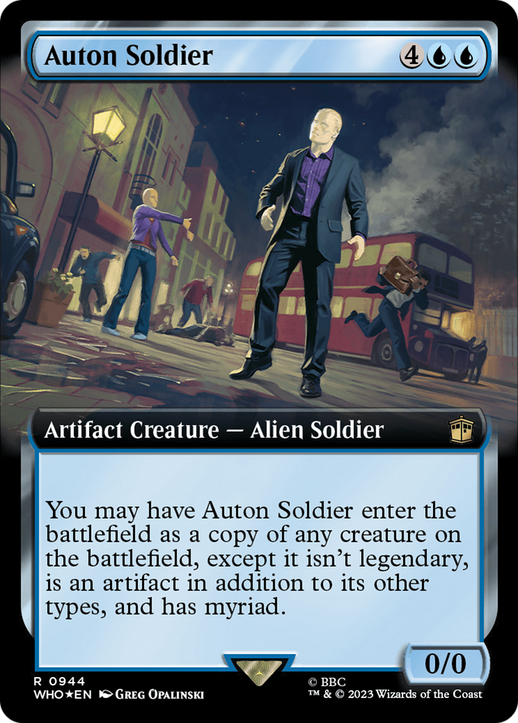 Auton Soldier (Extended Art) (Surge Foil) [Doctor Who] | Silver Goblin
