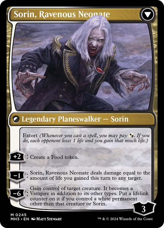 Sorin of House Markov // Sorin, Ravenous Neonate [Modern Horizons 3] Foil