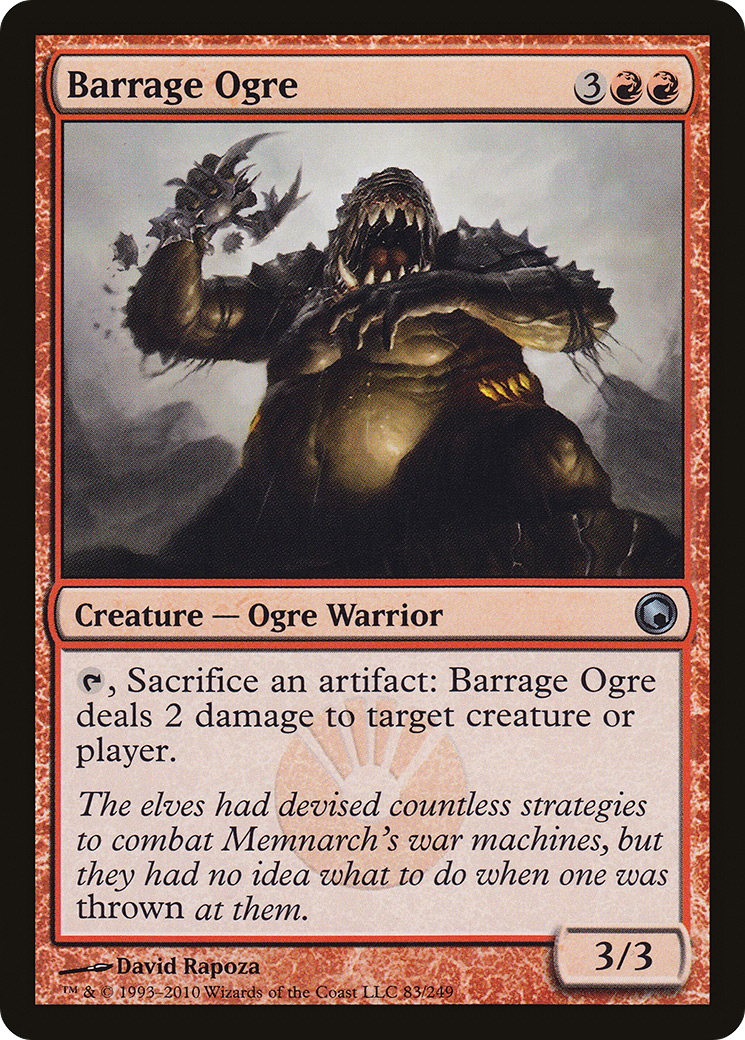 Barrage Ogre [Scars of Mirrodin] | Silver Goblin