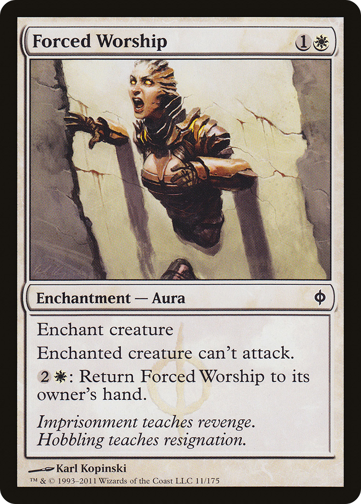Forced Worship (011) Foil - New Phyrexia