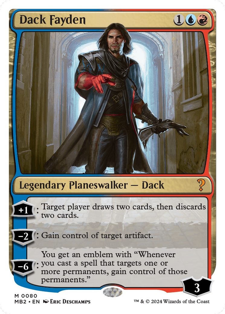 Dack Fayden (White Border) (080) - Mystery Booster 2