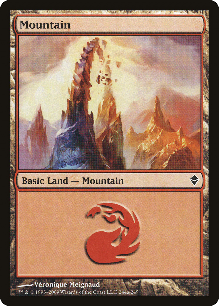 Mountain (244a) - Zendikar