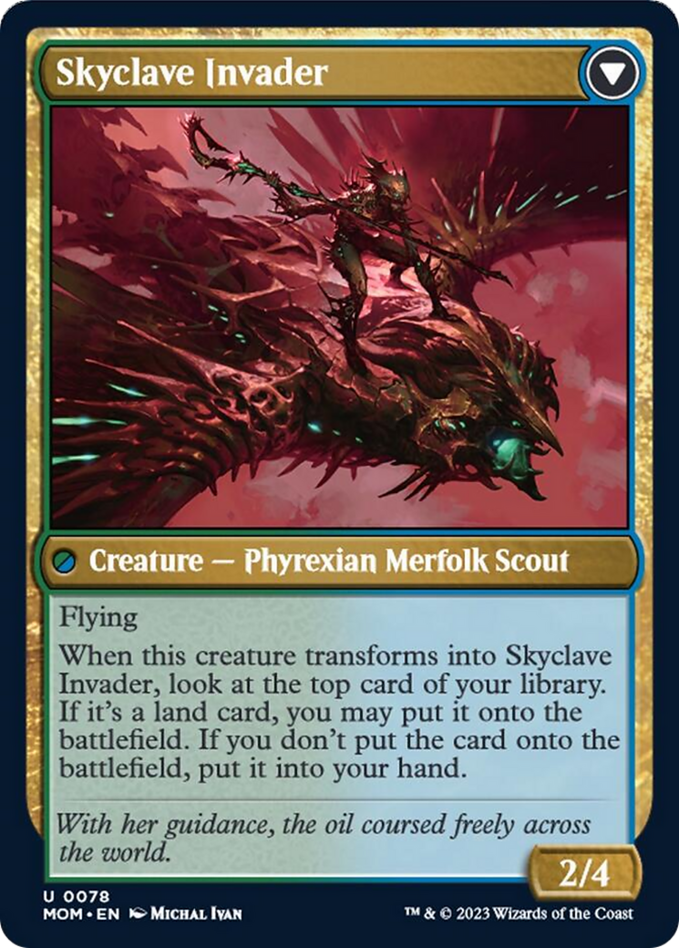 Skyclave Aerialist // Skyclave Invader (078) Foil - March of the Machine