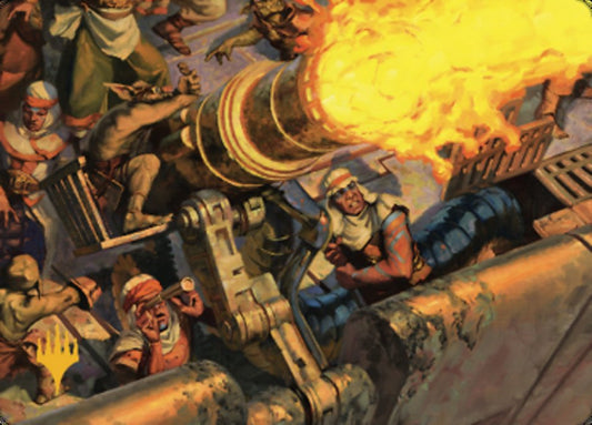 Mana Cannons Art Card (Gold-Stamped Signature) [Dominaria United Art Series]