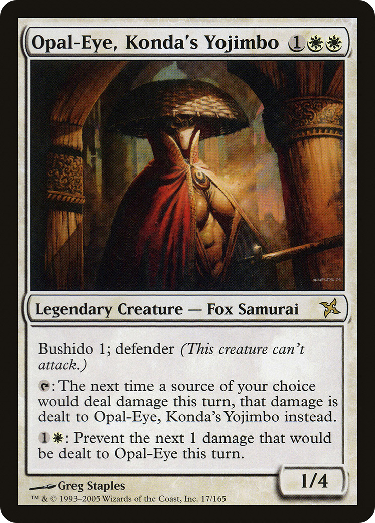 Opal-Eye, Konda's Yojimbo (017) Foil - Betrayers of Kamigawa