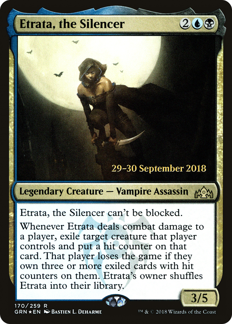 Etrata, the Silencer (170) Foil - Guilds of Ravnica Promos