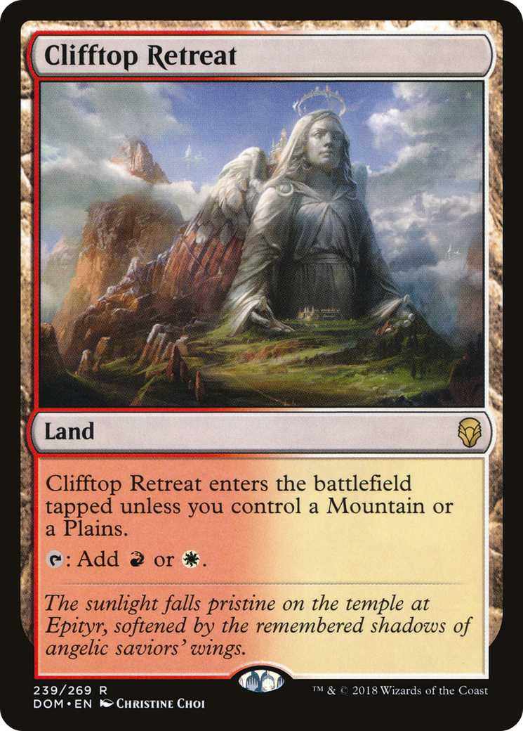 Clifftop Retreat [Dominaria] Foil