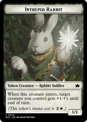 Wall // Intrepid Rabbit Double-Sided Token [Bloomburrow Tokens] | Silver Goblin