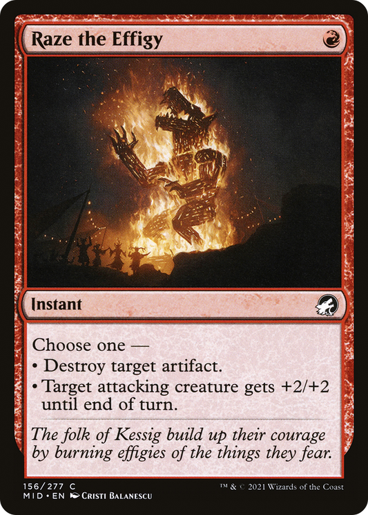 Raze the Effigy (156) - Innistrad: Midnight Hunt