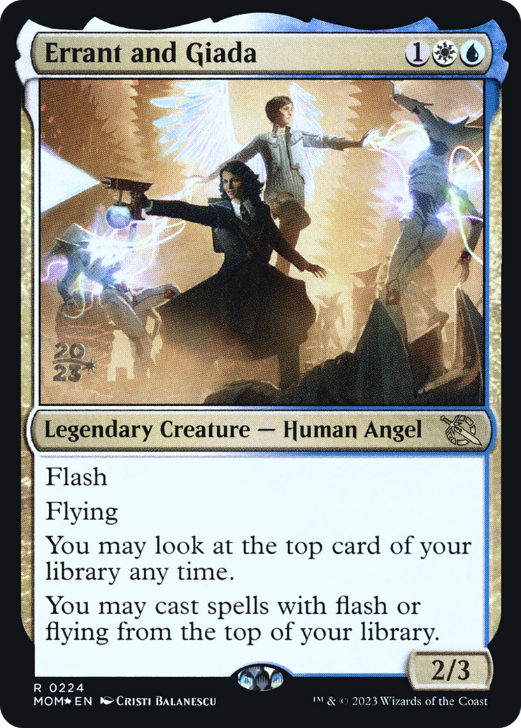 Errant and Giada (224s) Foil - March of the Machine Promos
