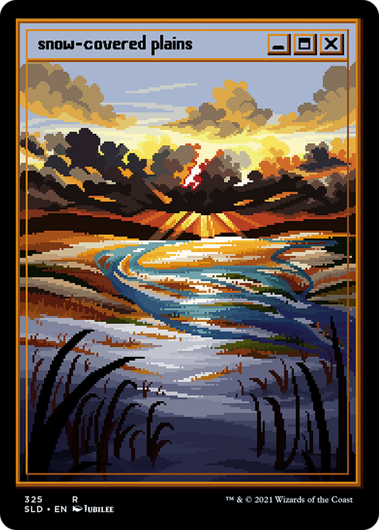 Snow-Covered Plains (PixelSnowLands.jpg) (325) - Secret Lair Drop