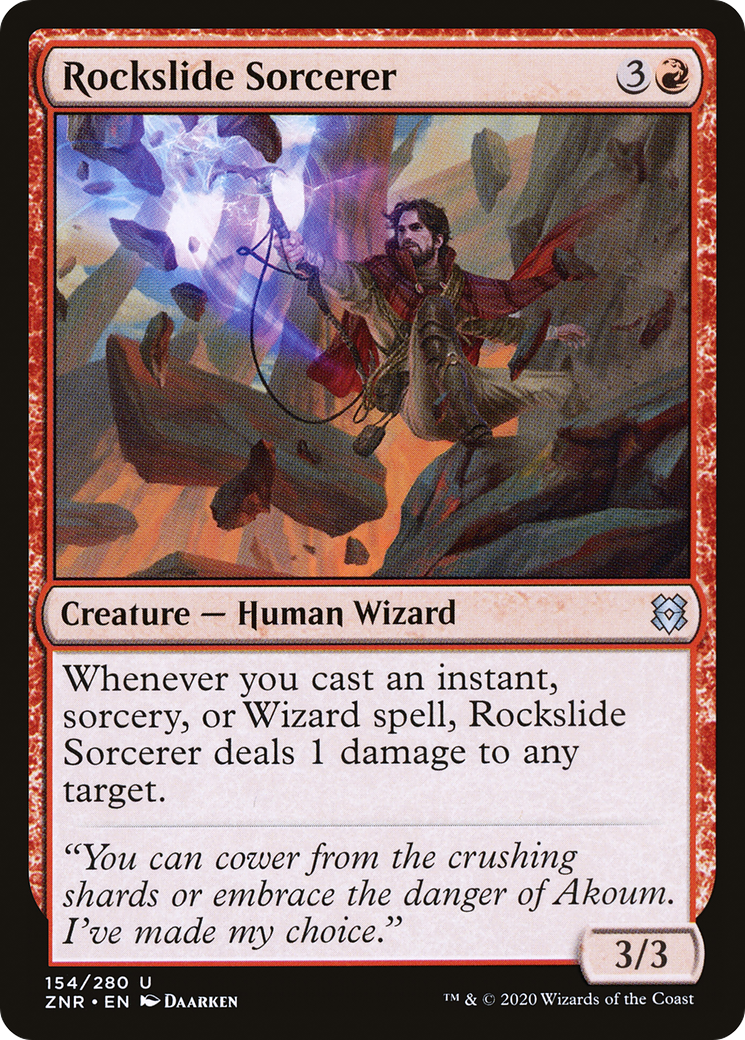 Rockslide Sorcerer (154) Foil - Zendikar Rising