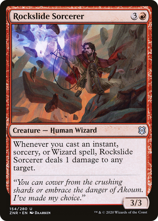 Rockslide Sorcerer (154) Foil - Zendikar Rising
