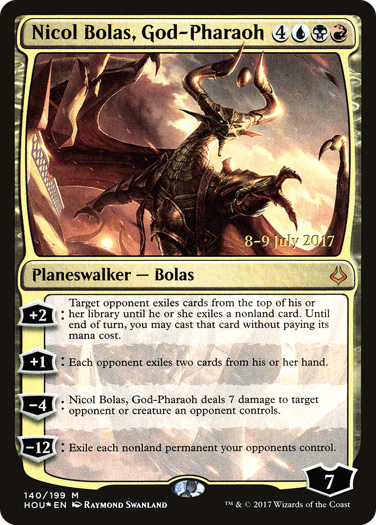 Nicol Bolas, God-Pharaoh (140) Foil - Hour of Devastation Promos