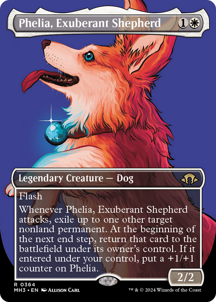 Phelia, Exuberant Shepherd (Borderless) [Modern Horizons 3] | Silver Goblin