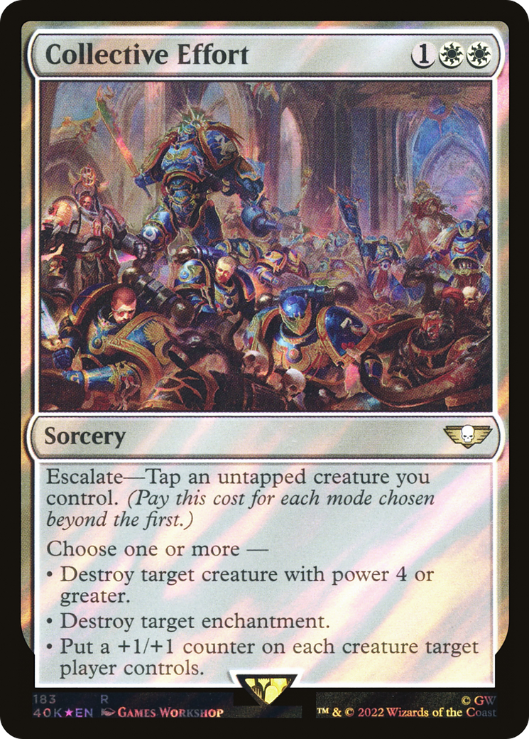 Collective Effort (183) Surge Foil - Warhammer 40,000 Commander