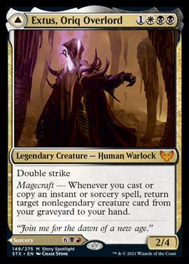 Extus, Oriq Overlord // Awaken the Blood Avatar (149) Foil - Strixhaven: School of Mages