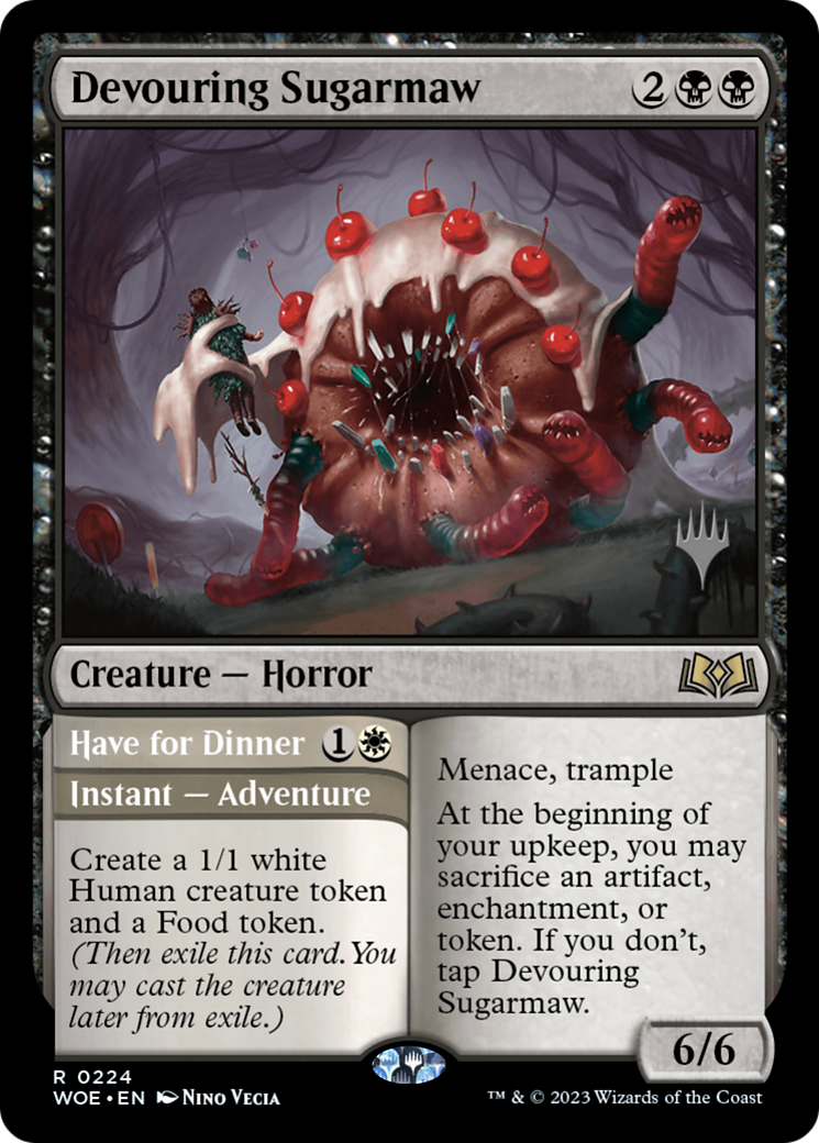 Devouring Sugarmaw // Have for Dinner (224p) - Wilds of Eldraine Promos