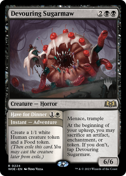 Devouring Sugarmaw // Have for Dinner (224p) - Wilds of Eldraine Promos