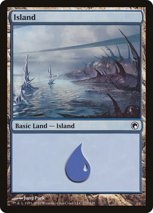 Island (237) [Scars of Mirrodin] Foil
