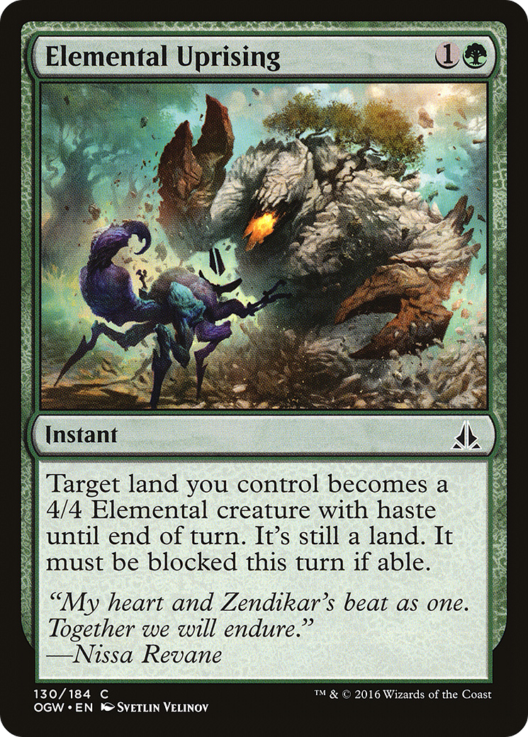 Elemental Uprising (130) Foil - Oath of the Gatewatch