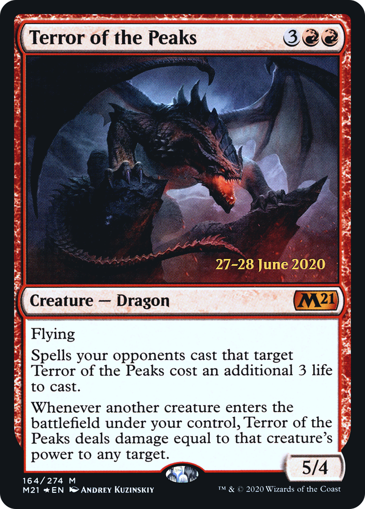 Terror of the Peaks (M21) (164) Foil - Core Set 2021 Promos