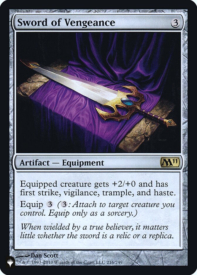 Sword of Vengeance [Secret Lair: Heads I Win, Tails You Lose] Foil