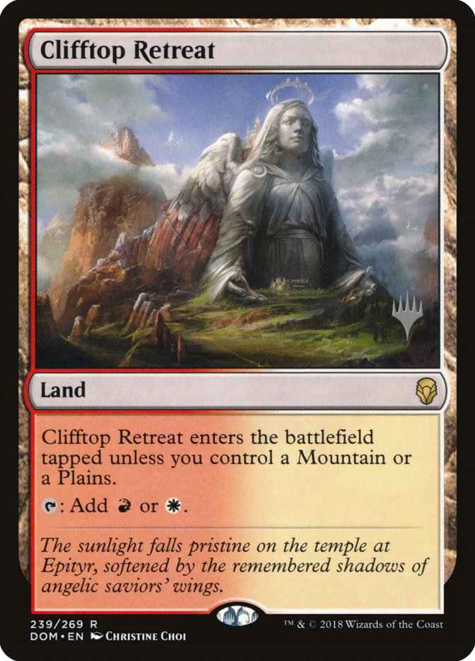 Clifftop Retreat (Promo Pack) [Dominaria Promos] | Silver Goblin