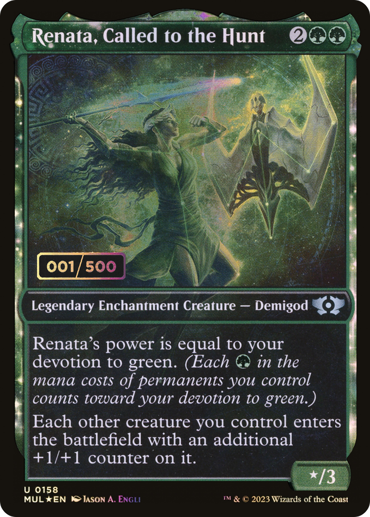 Renata, Called to the Hunt (Serial Numbered) (Showcase) (158) Foil - Multiverse Legends
