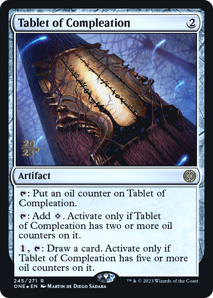Tablet of Compleation (245) Foil - Phyrexia: All Will Be One Promos