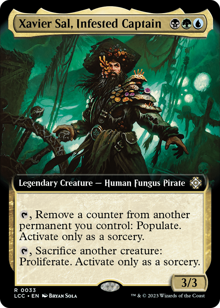 Xavier Sal, Infested Captain (Extended Art) (033) Foil - The Lost Caverns of Ixalan Commander