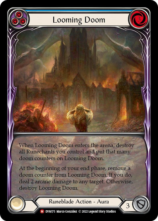 Looming Doom (Extended Art) [DYN175] (Dynasty)  Rainbow Foil | Silver Goblin