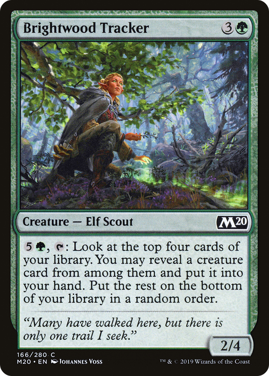 Brightwood Tracker (166) Foil - Core Set 2020