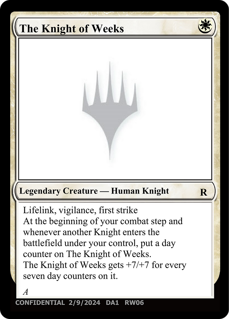 The Knight of Weeks [Unknown Event] | Silver Goblin