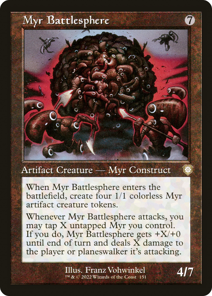 Myr Battlesphere (Retro) [The Brothers' War Commander] | Silver Goblin