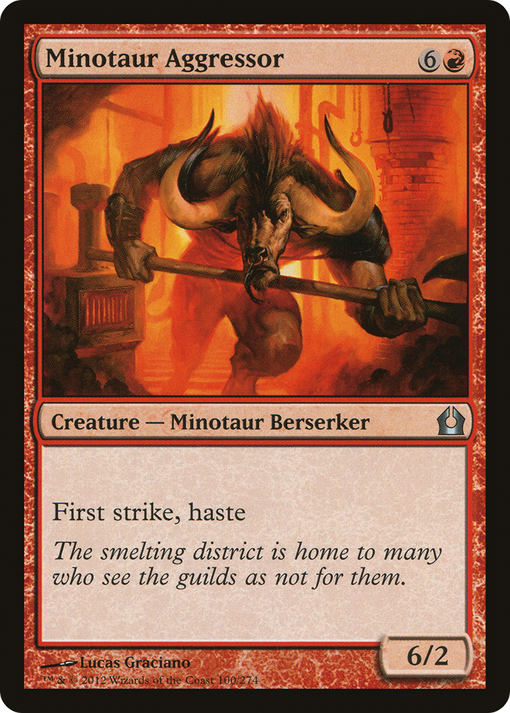 Minotaur Aggressor (100) Foil - Return to Ravnica