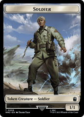 Soldier // Alien Warrior Double-Sided Token [Doctor Who Tokens] | Silver Goblin