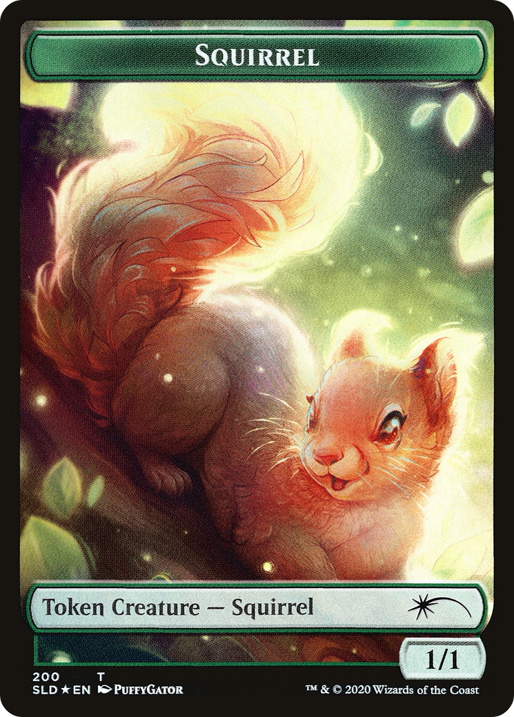 Squirrel Token (200) Foil - Secret Lair Drop