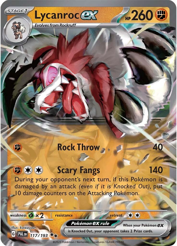 Lycanroc ex (117/193) [Scarlet & Violet: Paldea Evolved] | Silver Goblin