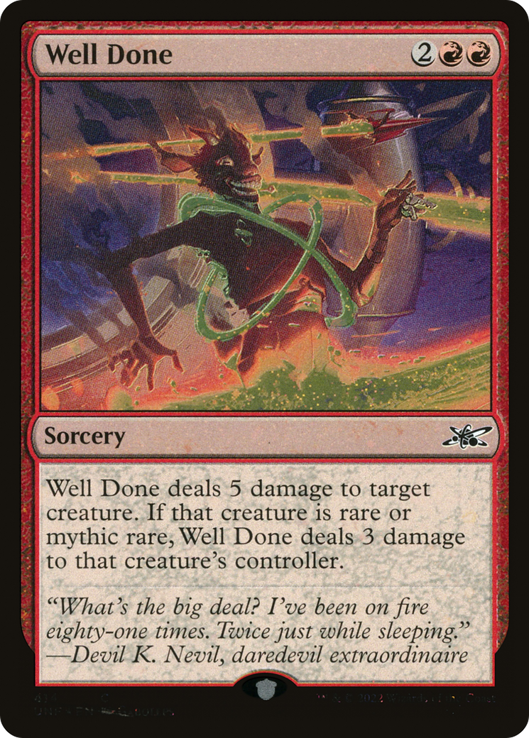 Well Done (Galaxy Foil) (414) Foil - Unfinity