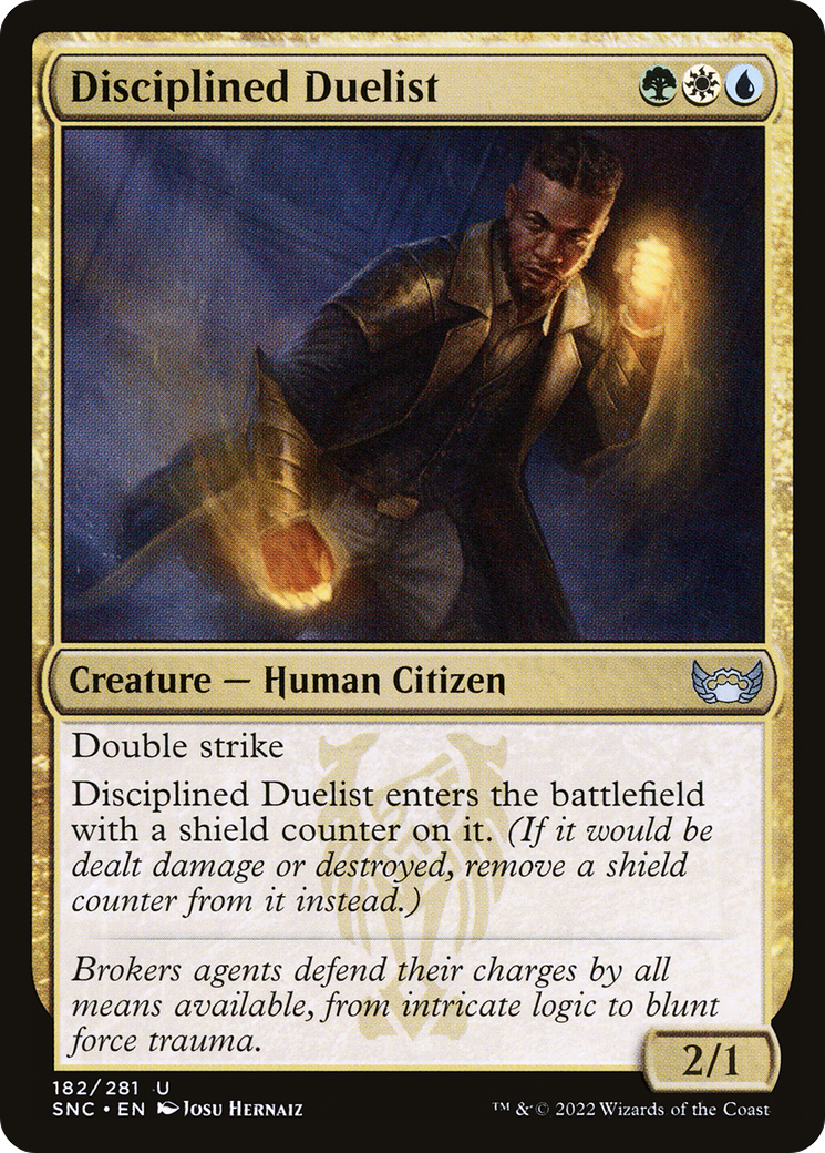 Disciplined Duelist (182) Foil - Streets of New Capenna