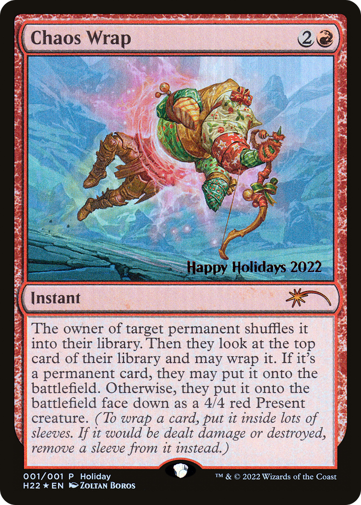 Chaos Wrap (022) Foil - Happy Holidays