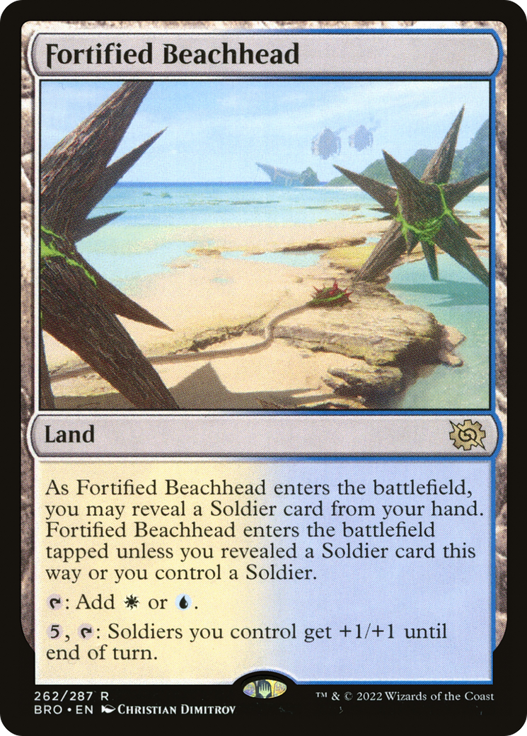 Fortified Beachhead (262) Foil - The Brothers' War