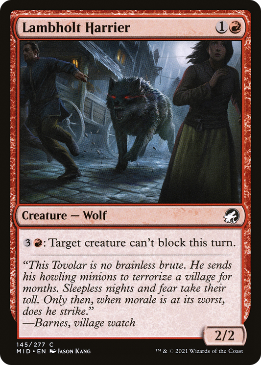 Lambholt Harrier [Innistrad: Midnight Hunt] Foil