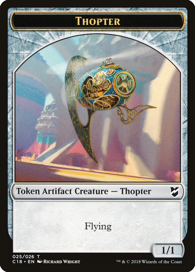 Myr (023) // Thopter (025) Double-Sided Token [Commander 2018 Tokens] | Silver Goblin