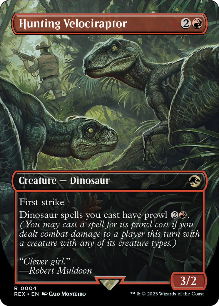 Hunting Velociraptor (Borderless) (004) - Jurassic World Collection